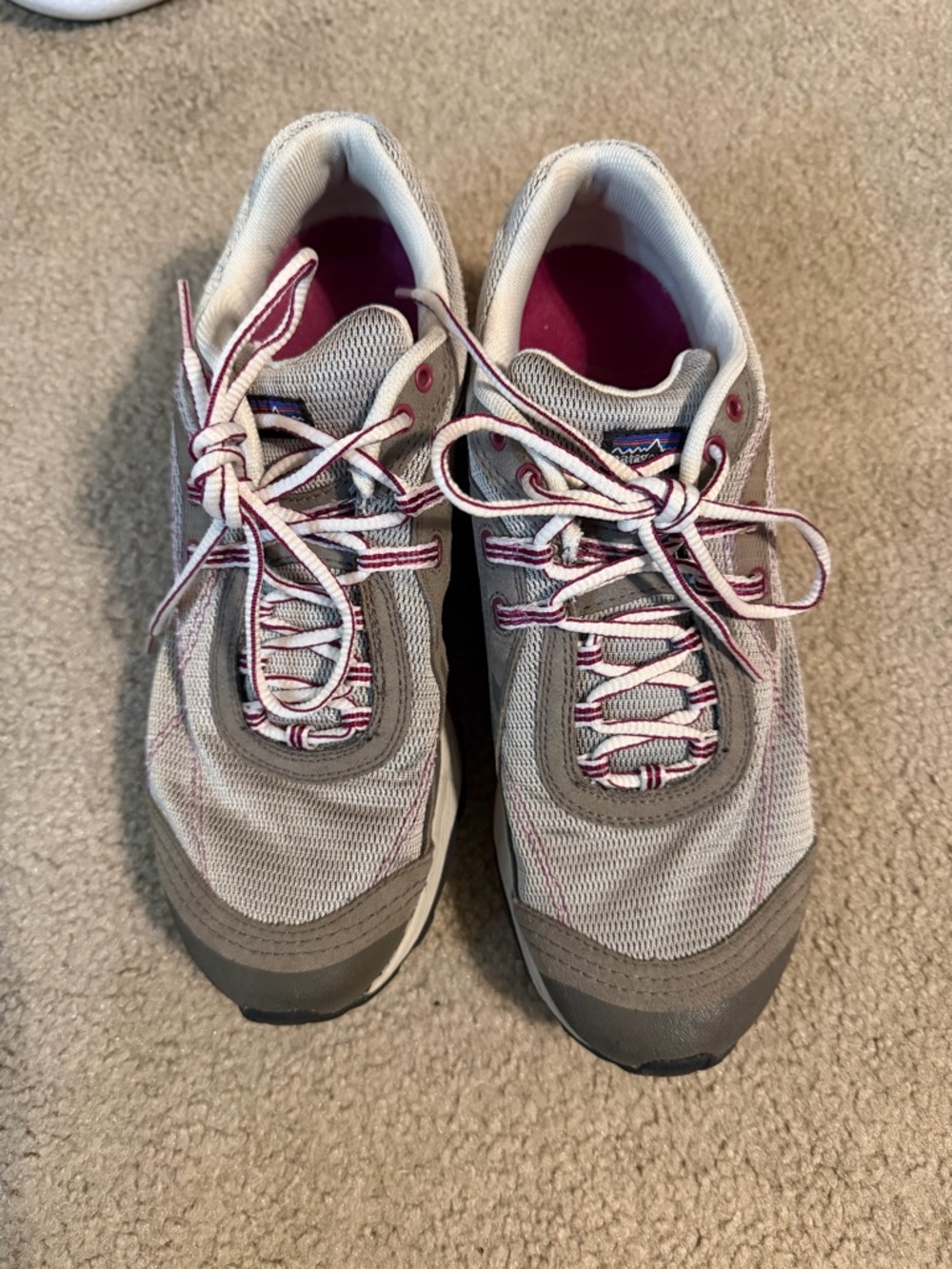 Patagonia Women's Gray and Pink Trail Sneakers
